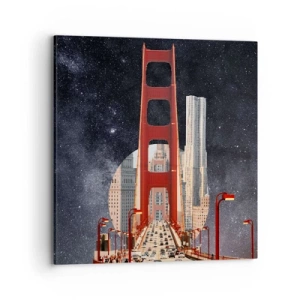 Impression sur toile - Image sur toile - Toujours au centre - 70x70 cm