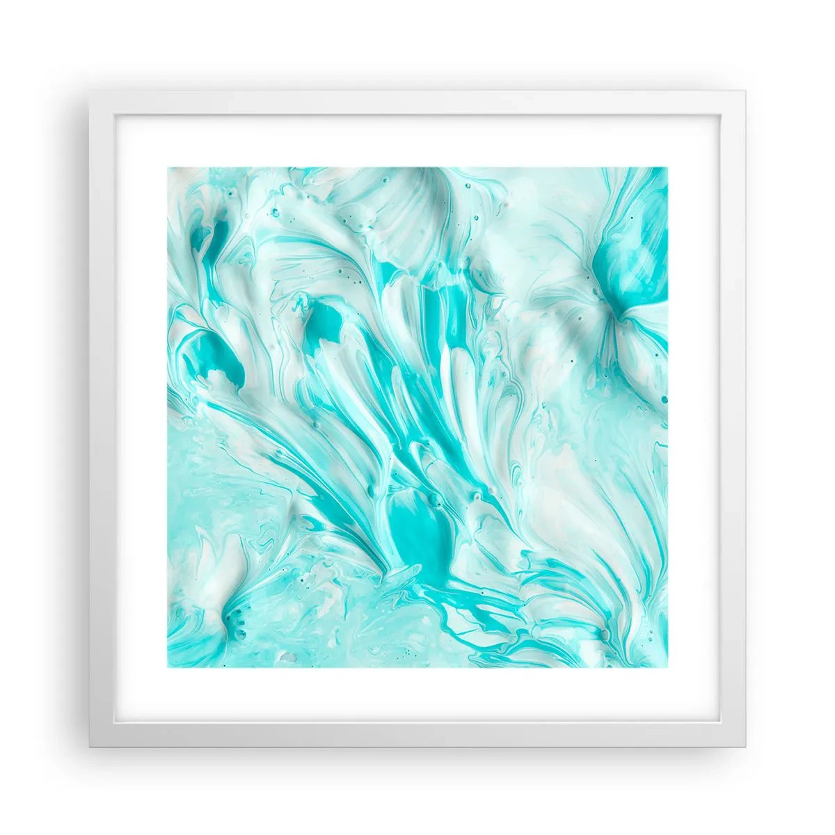 Affiche dans un cadre blanc - Poster - Ensemble pour toujours - 40x40 cm