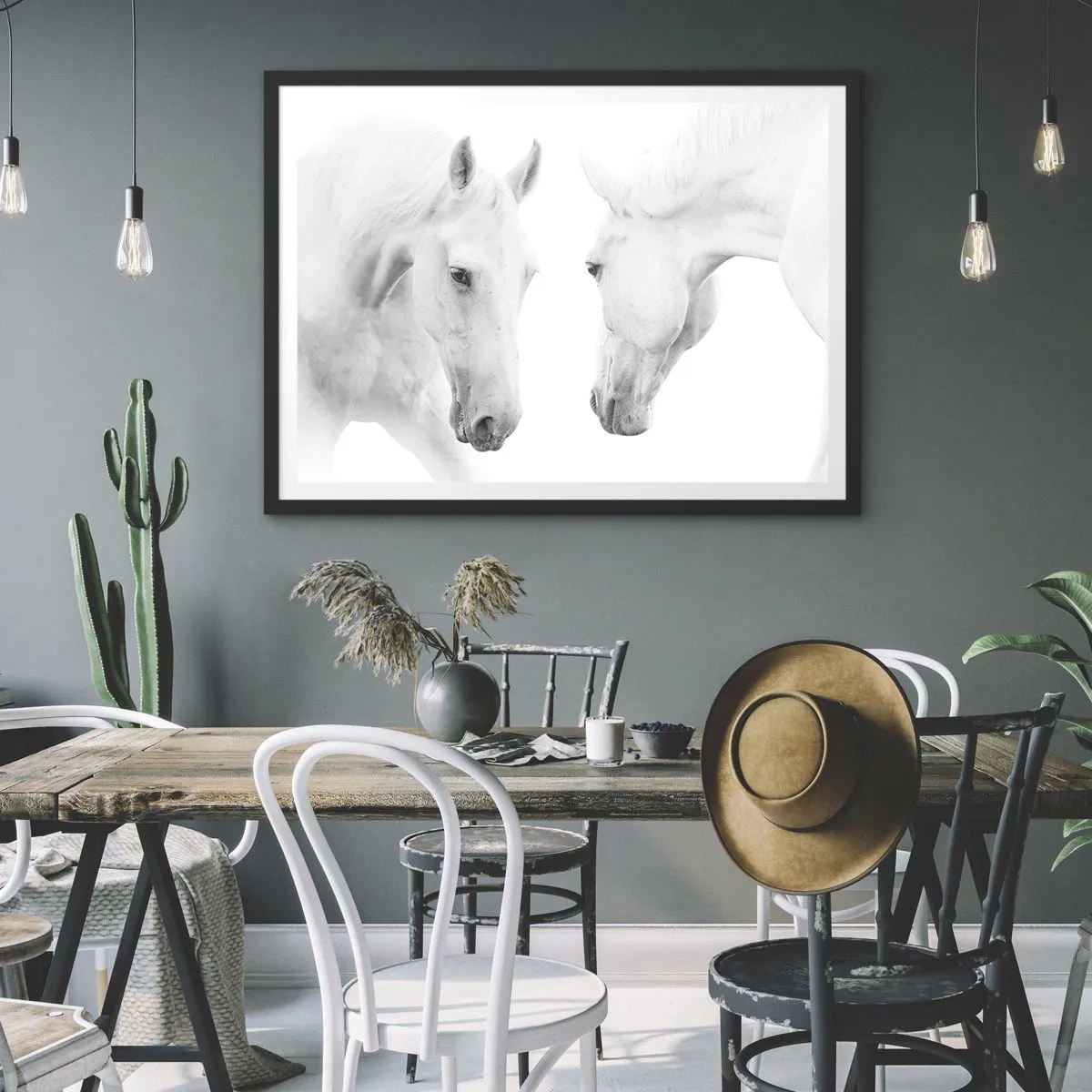 Affiche dans un cadre noir - Poster - Serait-ce de l’amitié? - 40x30 cm