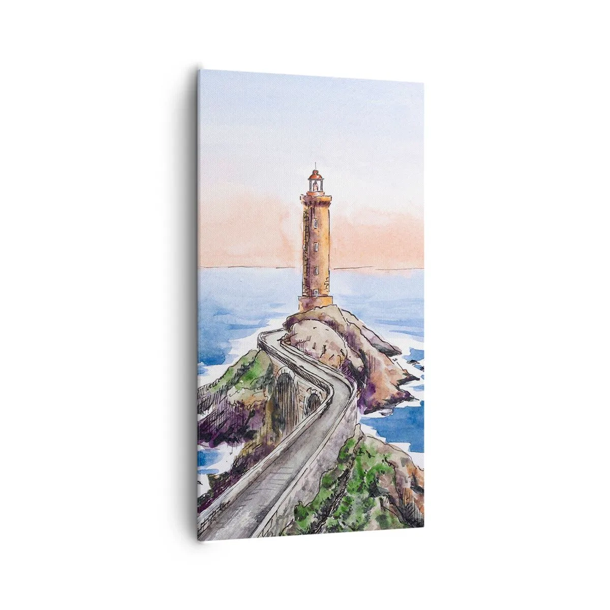 Impression sur toile - Image sur toile - Face à la mer - 65x120 cm