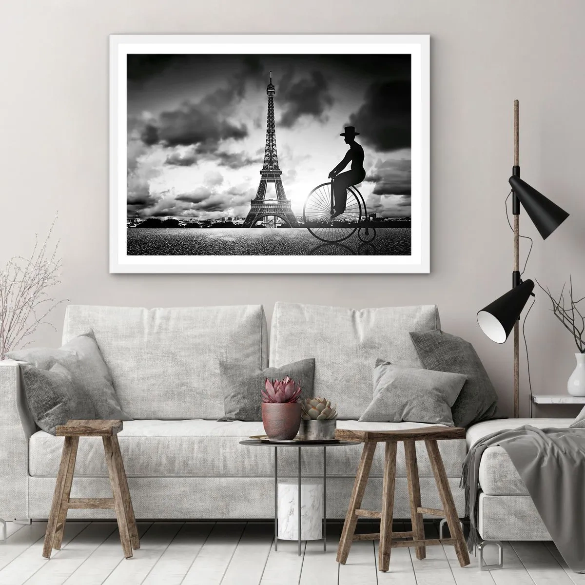 Affiche dans un cadre blanc - Poster - Nostalgie de la Belle Epoque - 70x50 cm