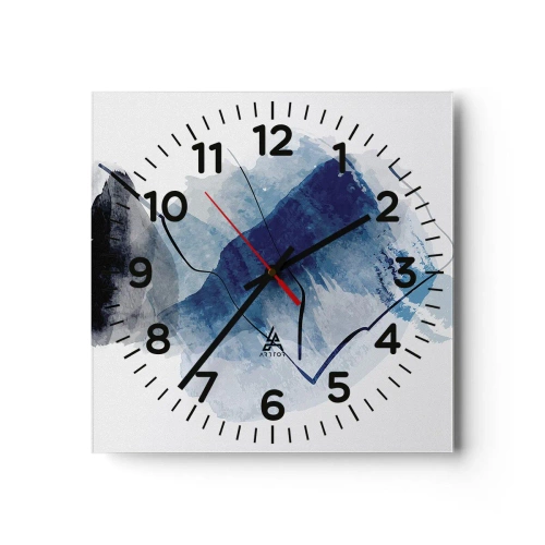 Horloge murale - Pendule murale - Montagne de glace - 40x40 cm
