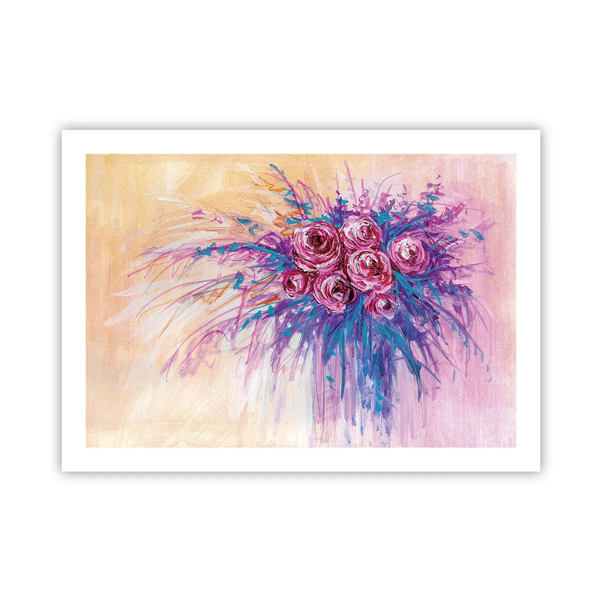 Affiche - Poster - Fontaine aux roses - 70x50 cm