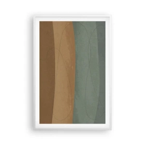 Affiche dans un cadre blanc - Poster - Composition horizontale - 61x91 cm