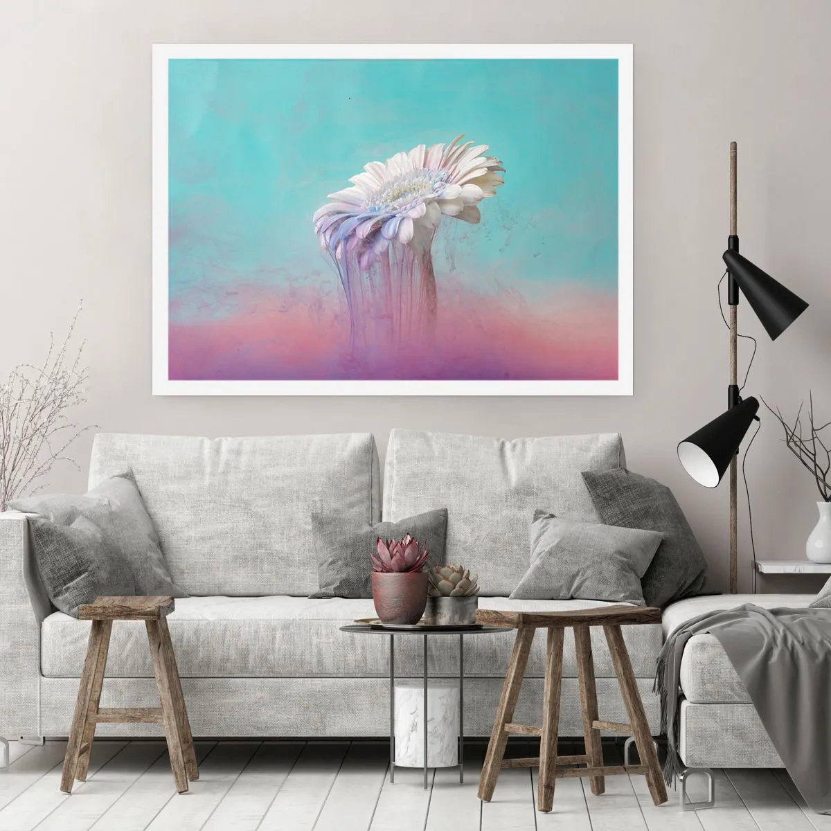 Affiche - Poster - Le monde souterrain des fleurs - 50x40 cm