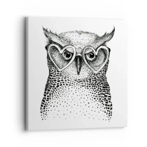 Impression sur toile - Image sur toile - Sagement et avec amour - 30x30 cm