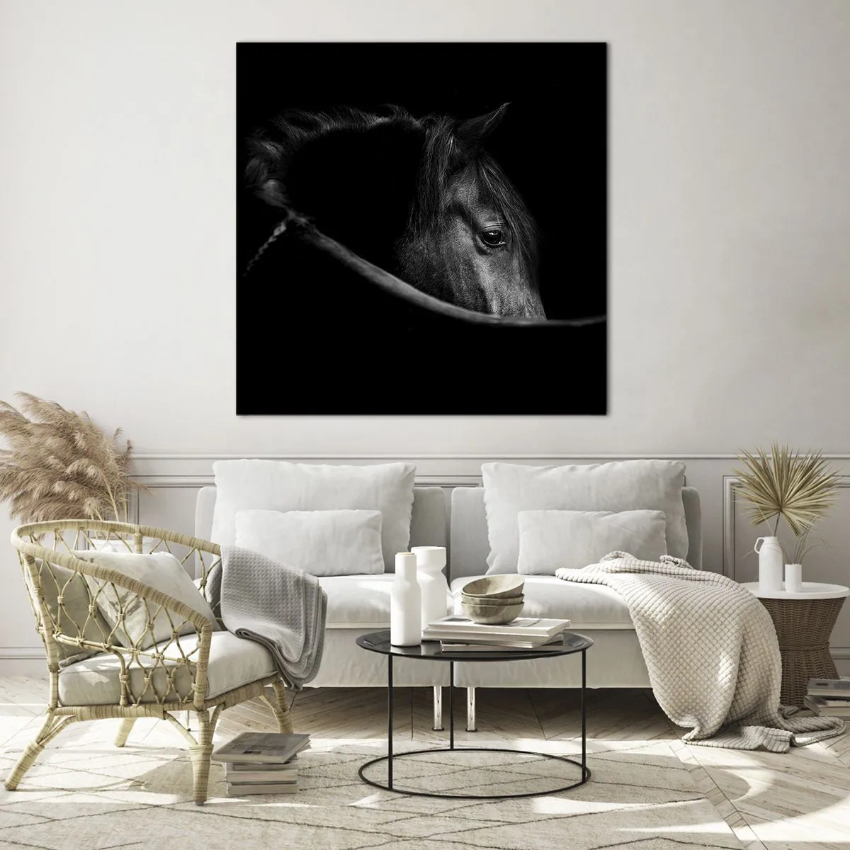 Impression sur verre - Image sur verre - Prince Noir - 30x30 cm