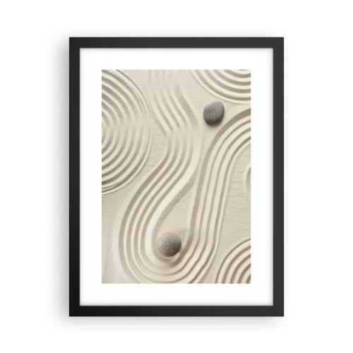 Affiche dans un cadre noir - Poster - Touche de chaleur - 30x40 cm