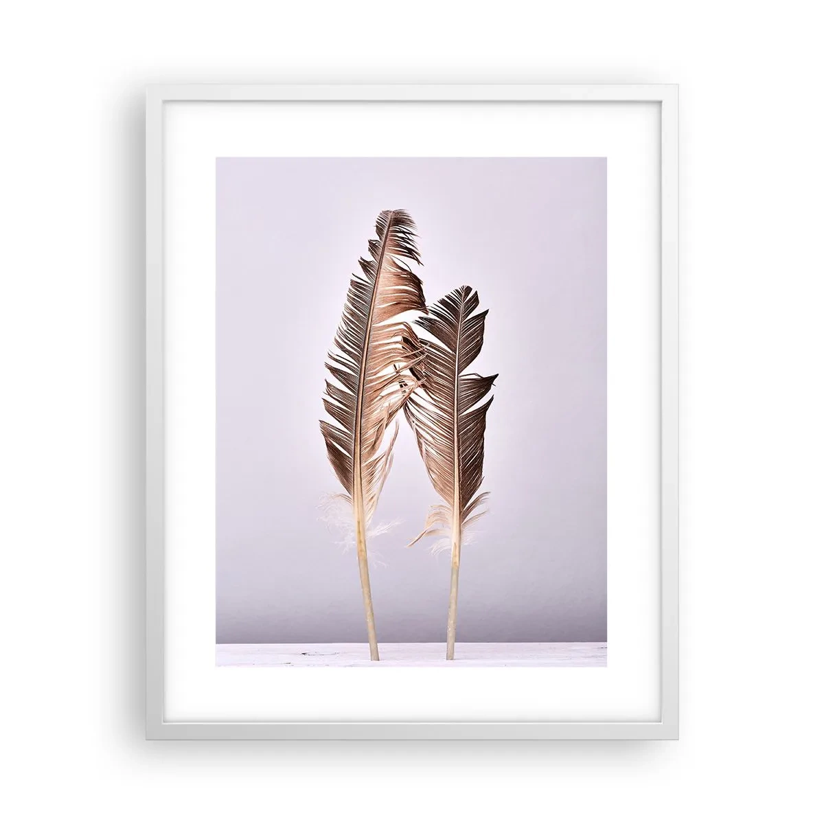 Affiche dans un cadre blanc - Poster - Face au néant - 40x50 cm