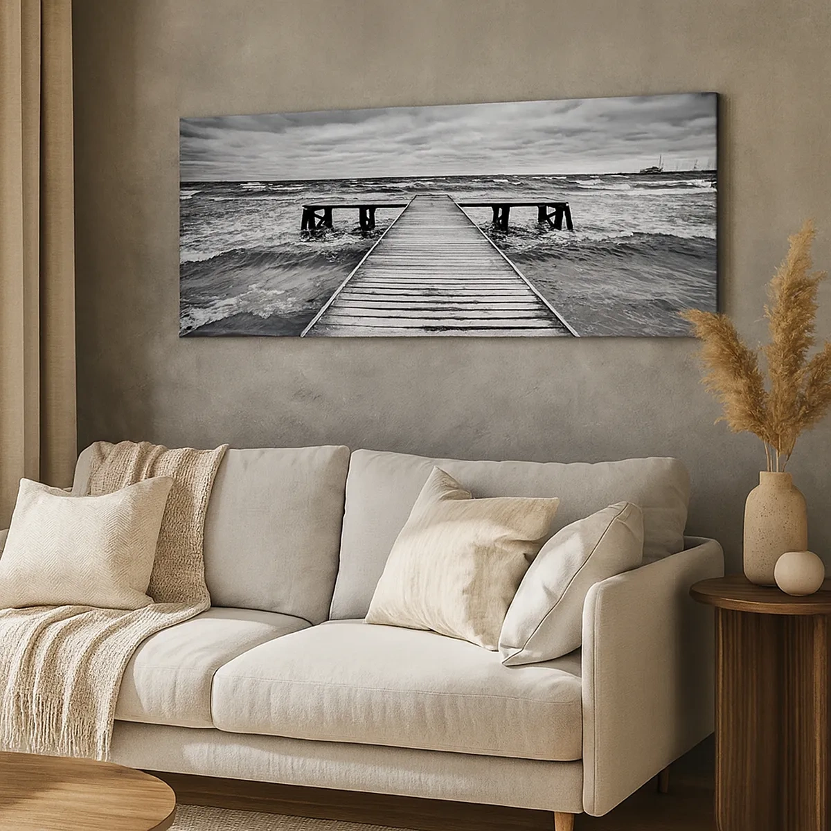 Impression sur toile - Image sur toile - J'attends que le vent, ça le chassera... - 30x30 cm