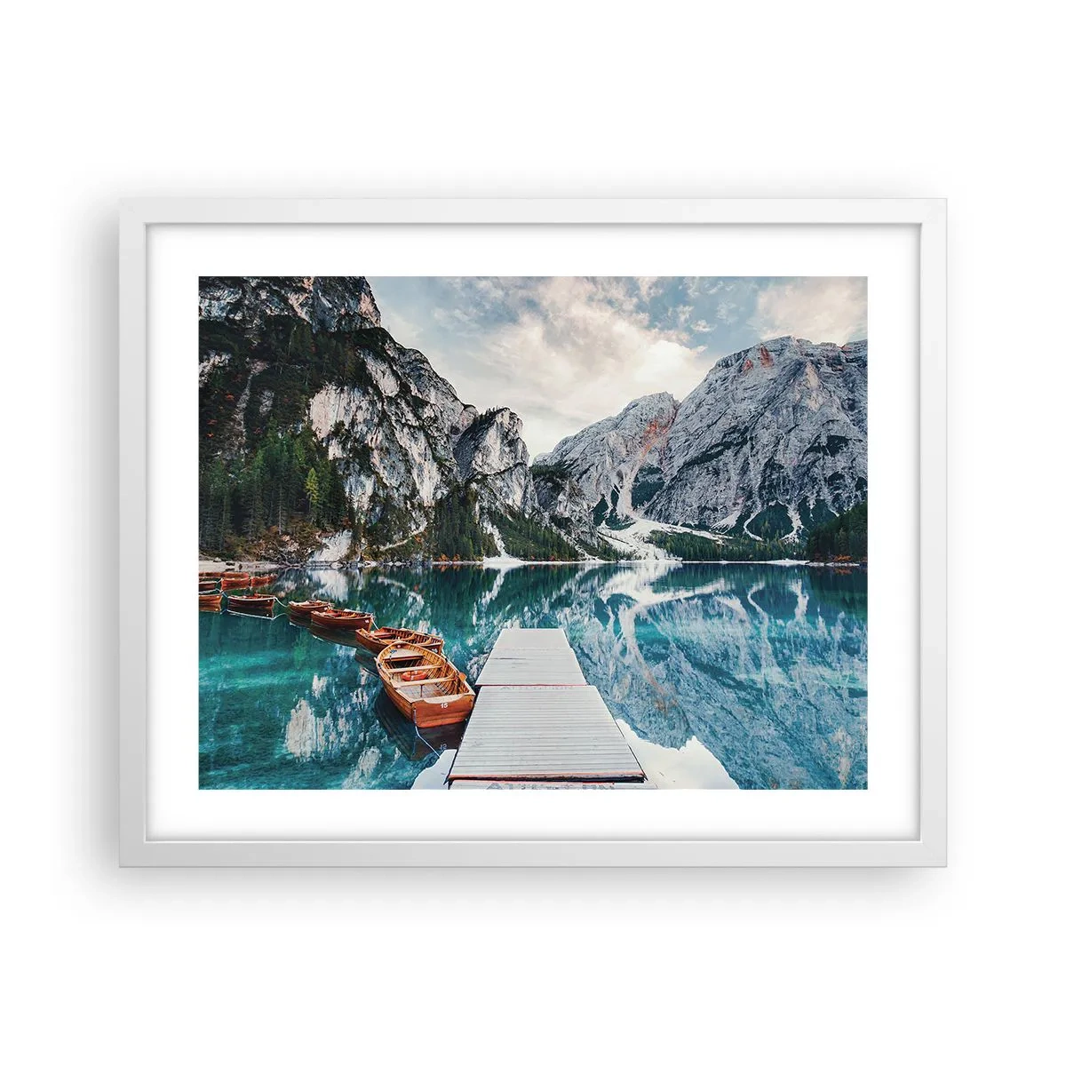 Affiche dans un cadre blanc - Poster - On va te montrer la beauté - 50x40 cm