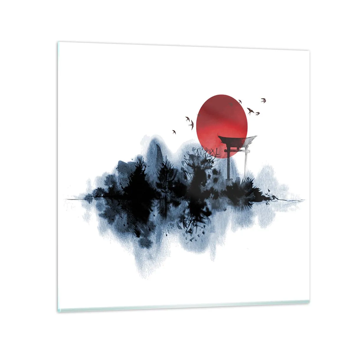 Impression sur verre - Image sur verre - Vue japonnaise - 30x30 cm