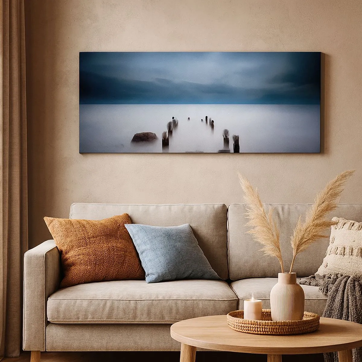 Impression sur toile - Image sur toile - Lac pensif - 100x40 cm