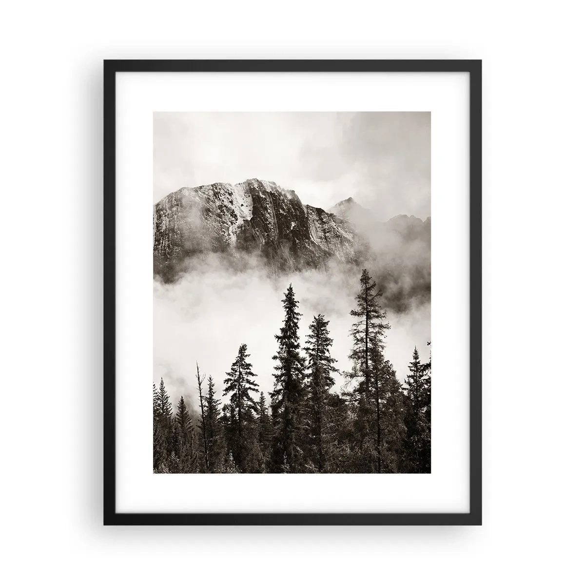 Affiche dans un cadre noir - Poster - Seigneur de granite - 40x50 cm