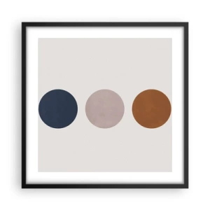 Affiche dans un cadre noir - Poster - Symbole d'excellence - 50x50 cm