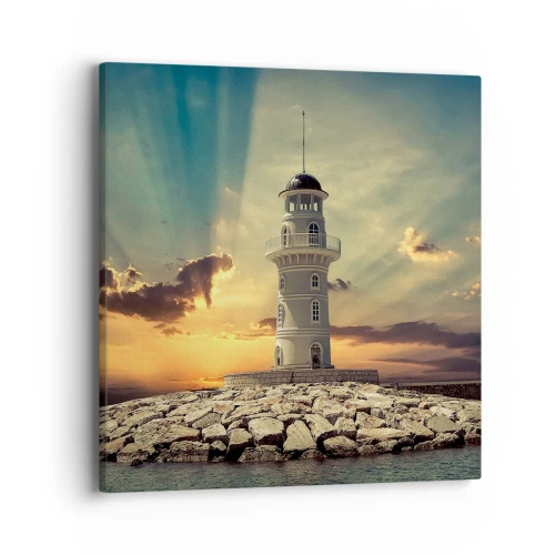 Impression sur toile - Image sur toile - Lumière - Bonté - Beauté - 40x40 cm