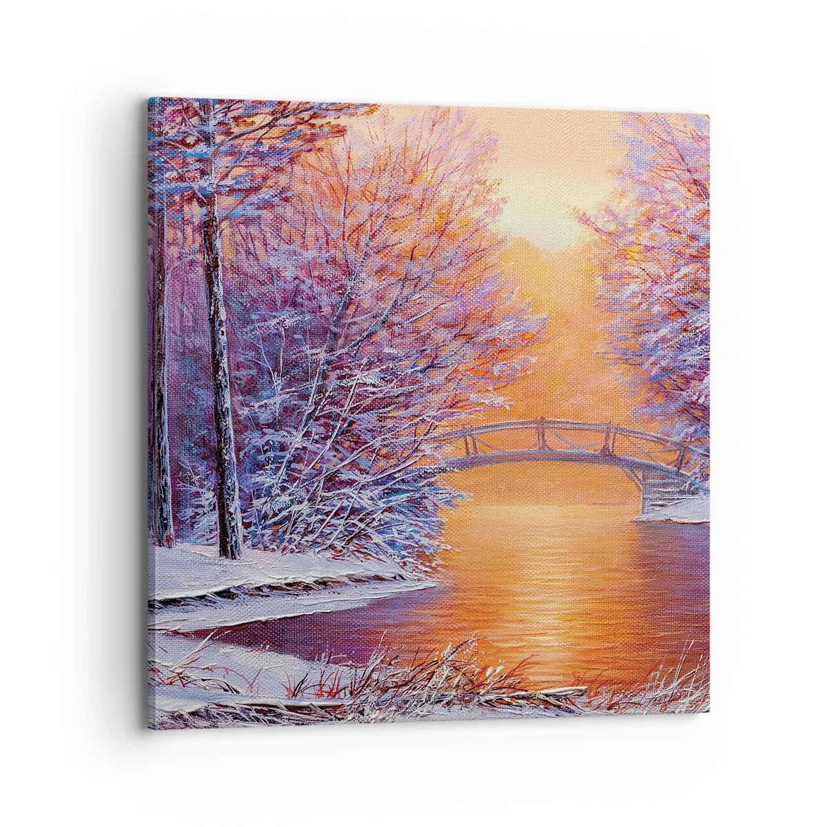 Impression sur toile - Image sur toile - On se rencontre ici - 70x70 cm