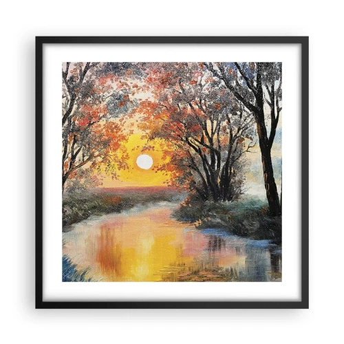 Affiche dans un cadre noir - Poster - Climats de printemps - 50x50 cm