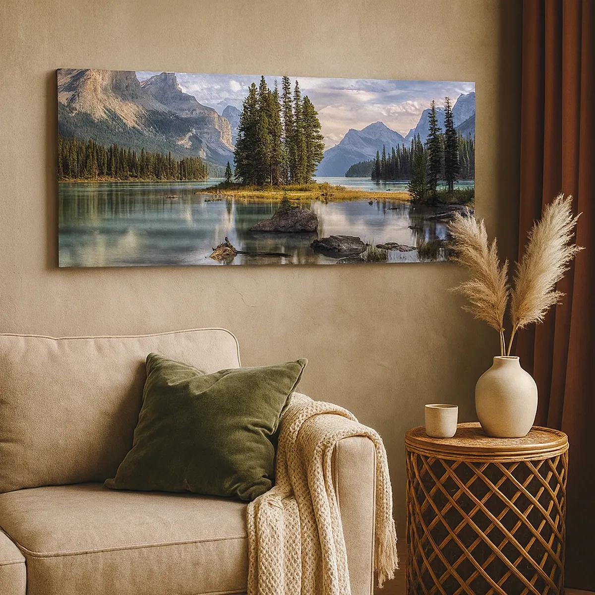 Impression sur toile - Image sur toile - Sous les grandes eaux claires - 30x30 cm