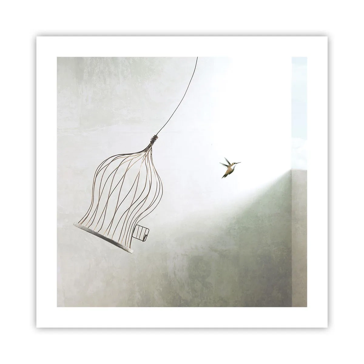 Affiche - Poster - Dans son élément - 50x50 cm