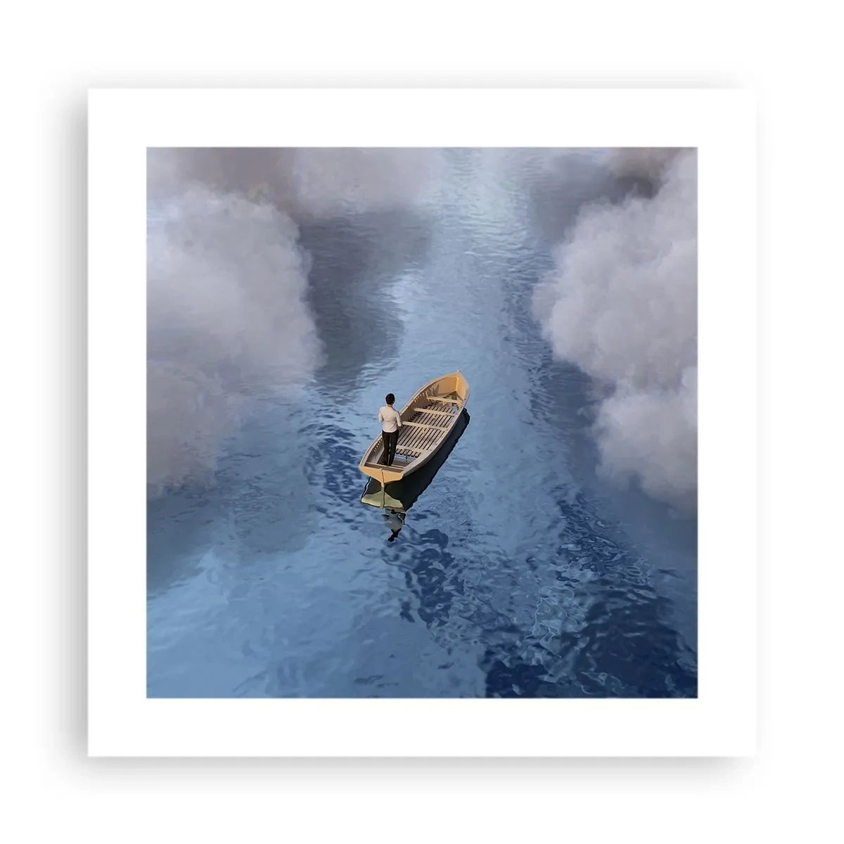 Affiche - Poster - Vie – voyage – inconnu - 40x40 cm