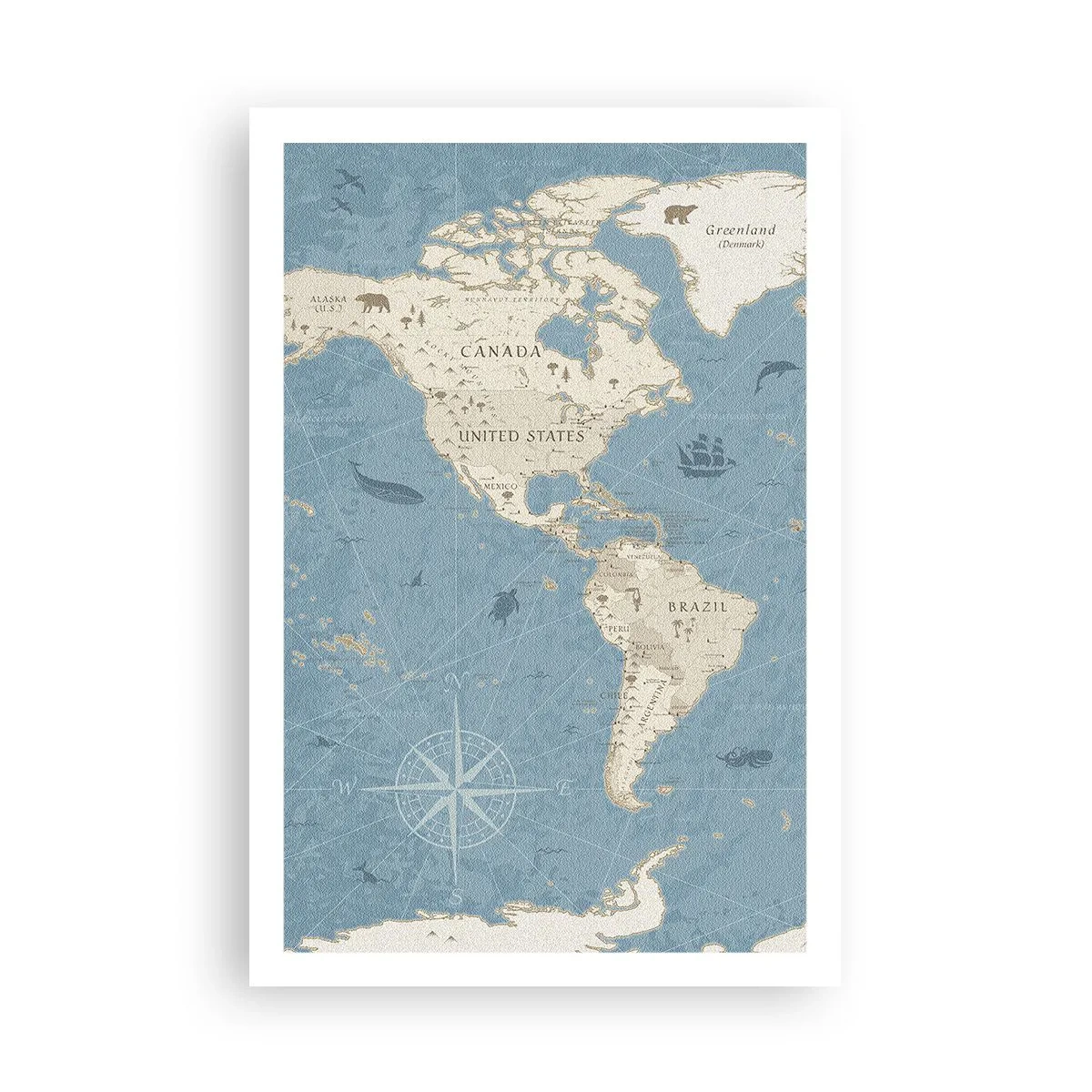 Affiche - Poster - Le monde à porter de main - 61x91 cm