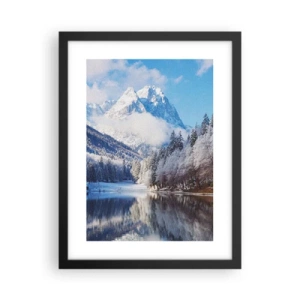 Affiche dans un cadre noir - Poster - Protecteur de la neige - 30x40 cm