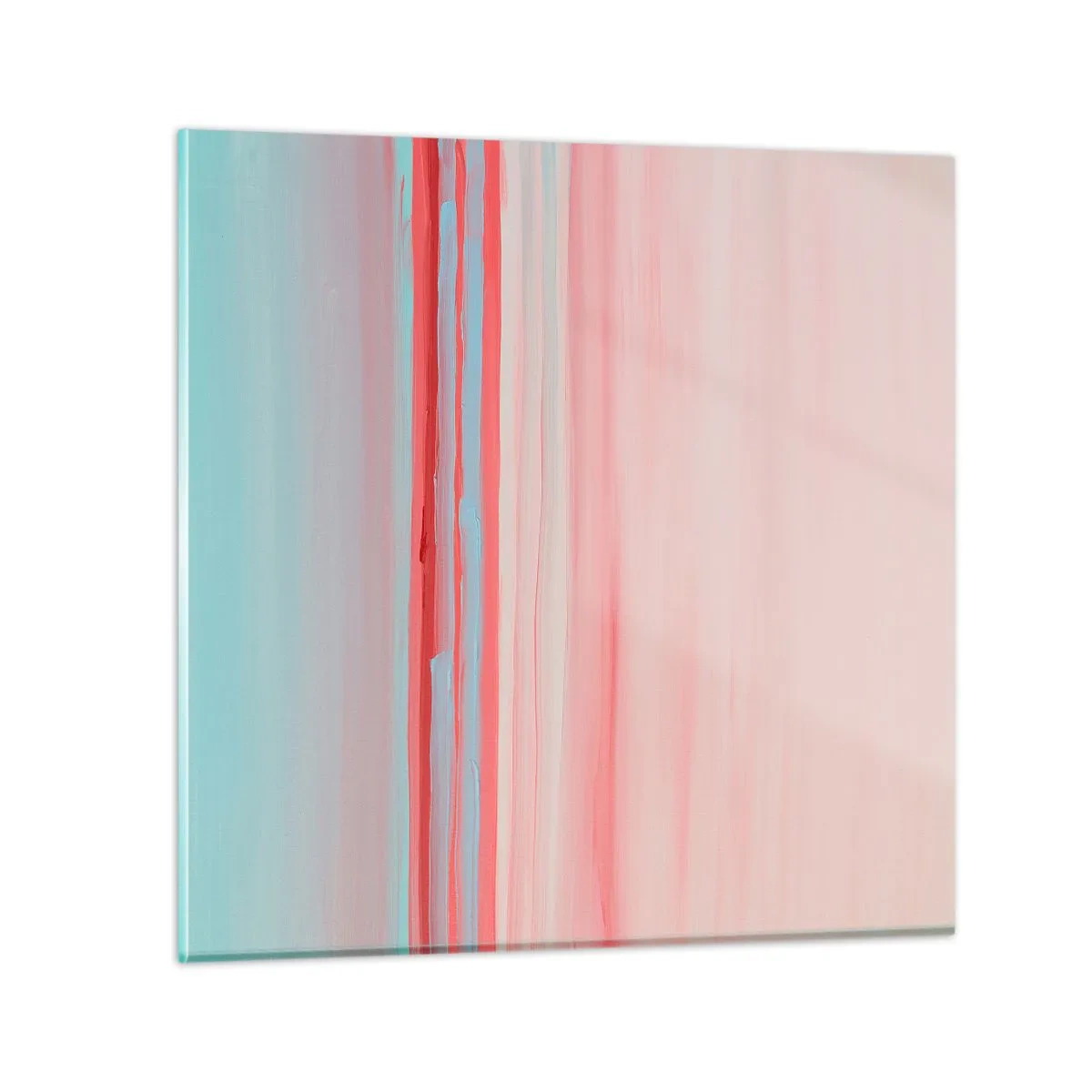 Impression sur verre - Image sur verre - Abstraction à l'aube - 40x40 cm