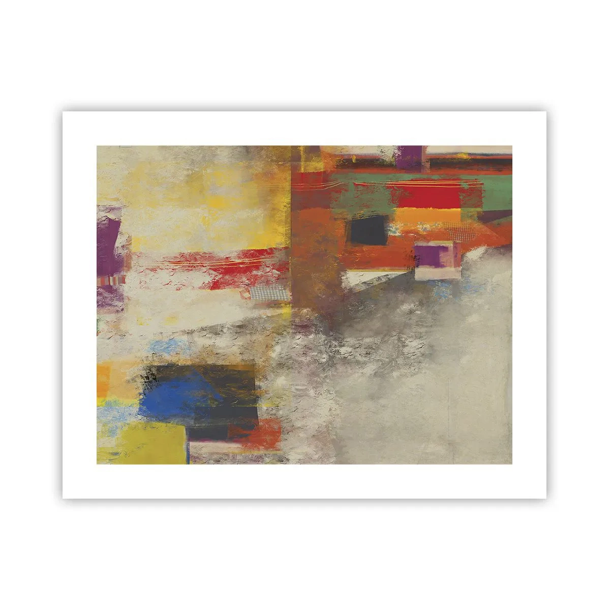 Affiche - Poster - Géométrie des couleurs - 50x40 cm