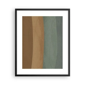 Affiche dans un cadre noir - Poster - Composition horizontale - 40x50 cm