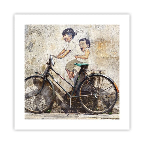 Affiche - Poster - Vrai ou faux? - 40x40 cm