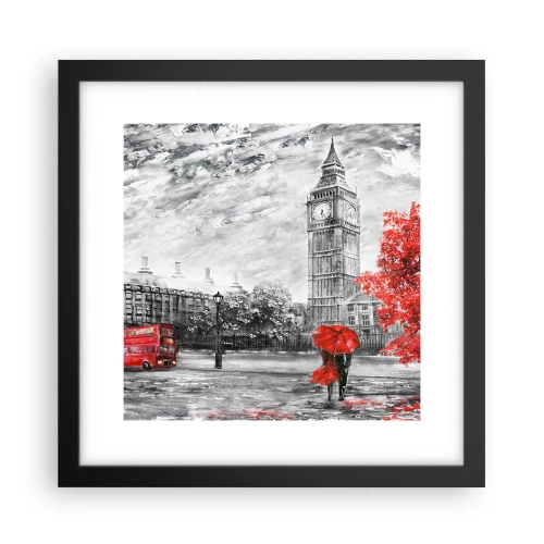 Affiche dans un cadre noir - Poster - Une journée passionnante - 30x30 cm