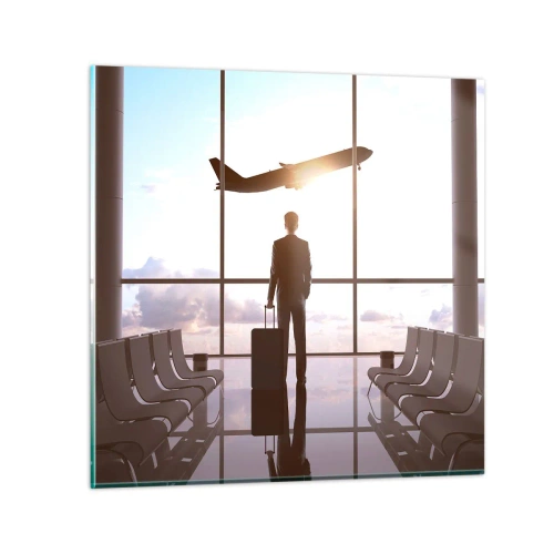 Impression sur verre - Image sur verre - Vous avez le temps, ralentissez - 40x40 cm