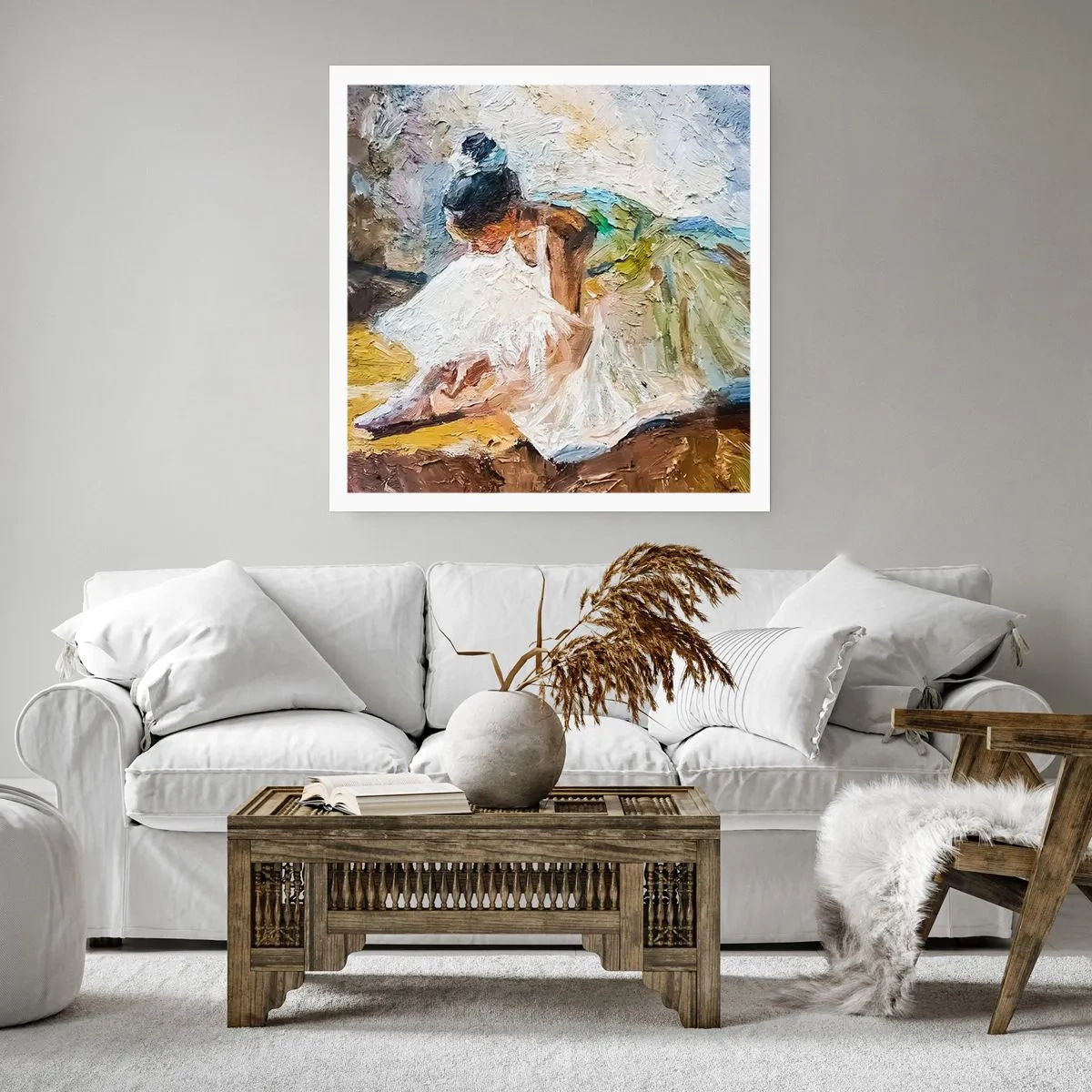 Affiche - Poster - D'après un tableau de Degas - 50x50 cm