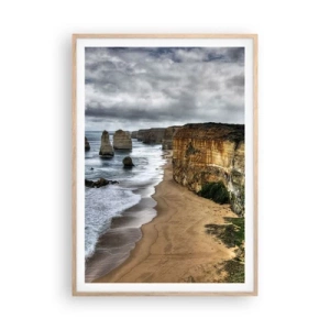 Affiche dans un chêne clair - Poster - Beauté brute - 70x100 cm