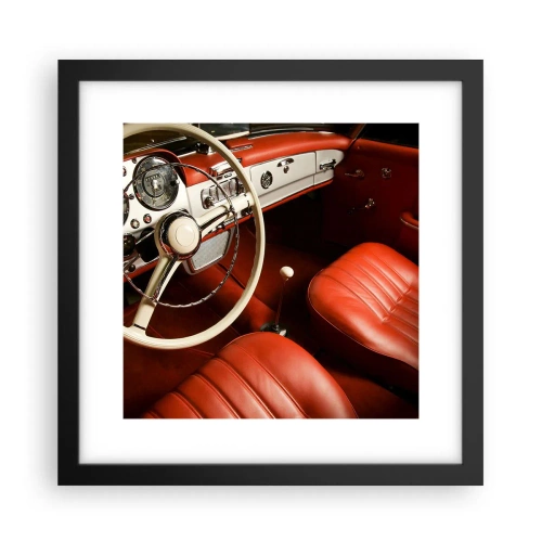 Affiche dans un cadre noir - Poster - Luxe de style vintage - 30x30 cm