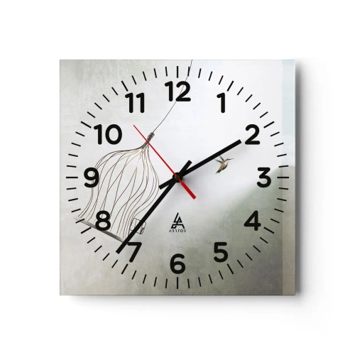 Horloge murale - Pendule murale - Dans son élément - 40x40 cm