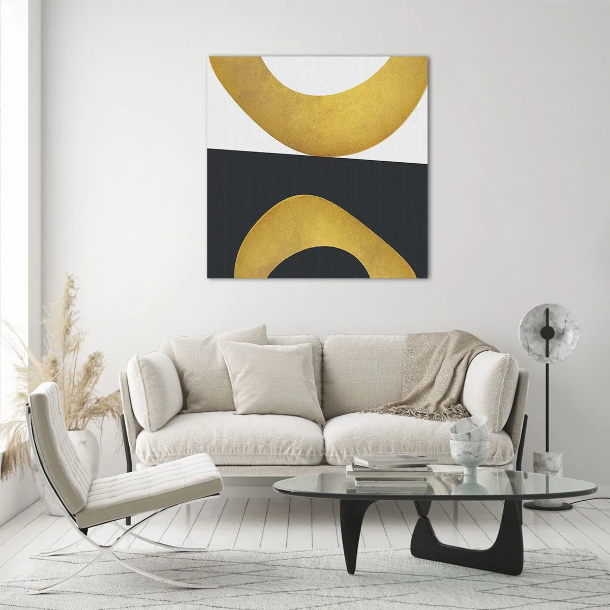 Impression sur verre - Image sur verre - Avant tout : l’or - 60x60 cm