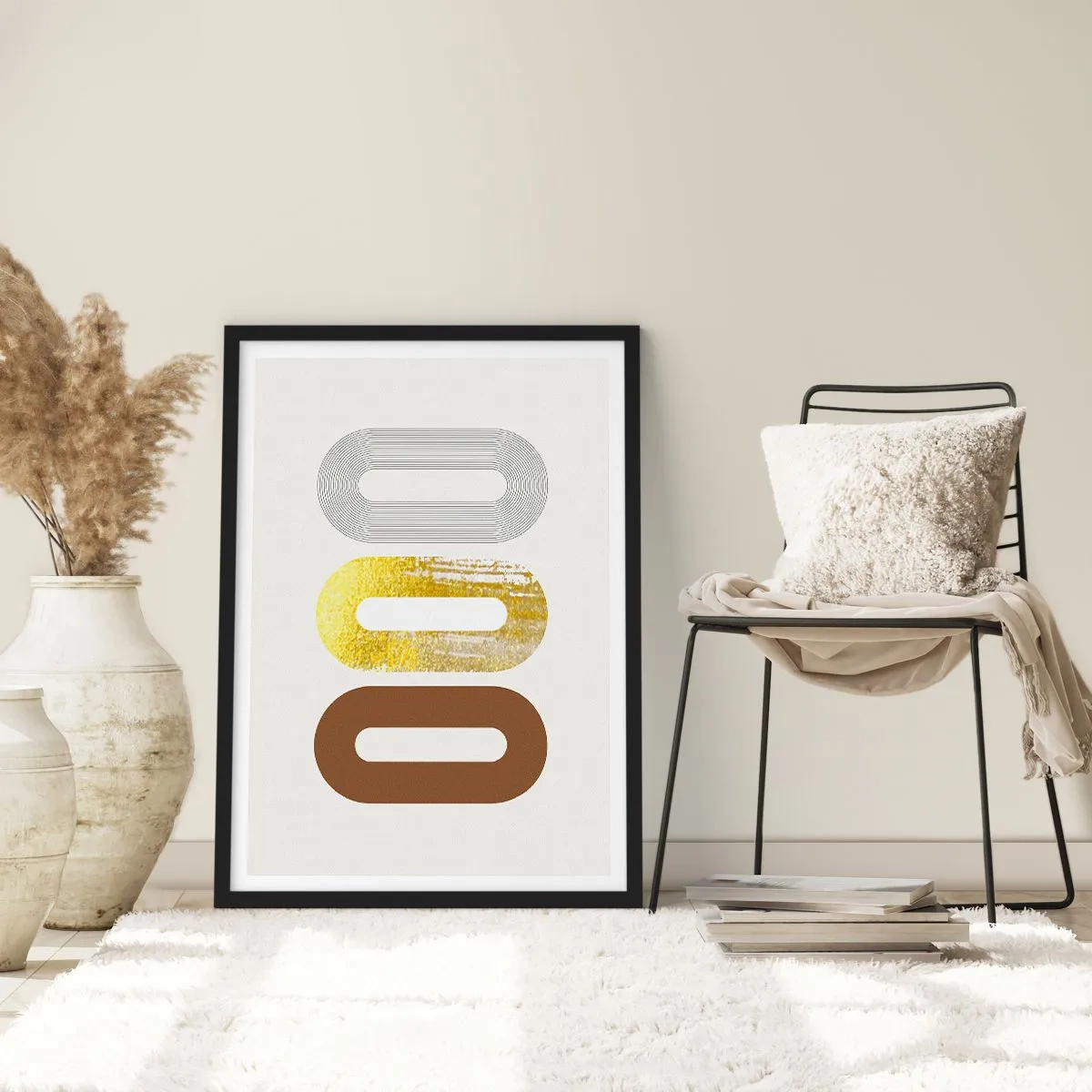 Affiche dans un cadre noir - Poster - Ooo! - 70x100 cm