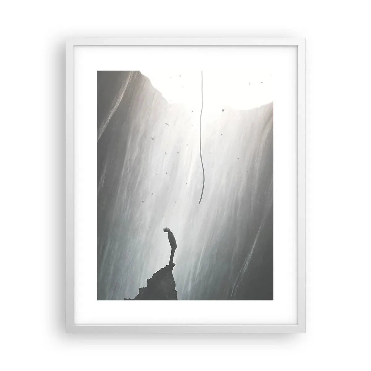 Affiche dans un cadre blanc - Poster - Il y a toujours une issue - 40x50 cm