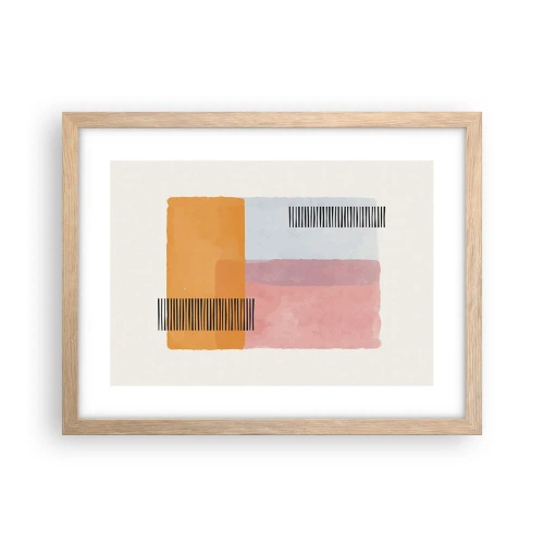 Affiche dans un chêne clair - Poster - D'un coin à l'autre - 40x30 cm