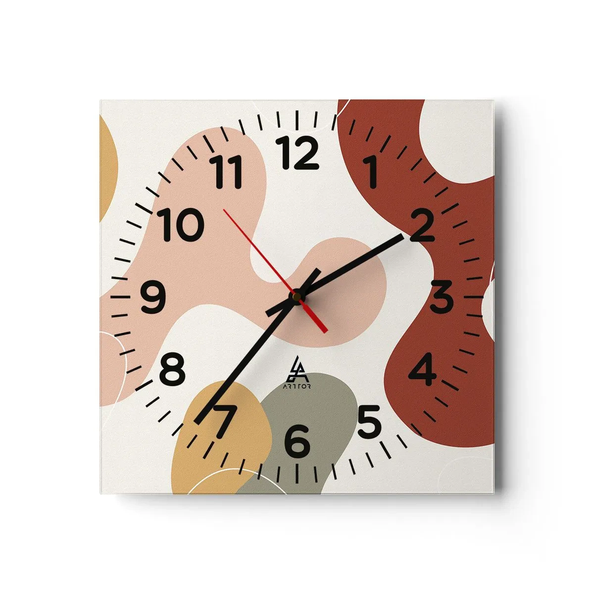 Horloge murale - Pendule murale - Entrelac - 40x40 cm