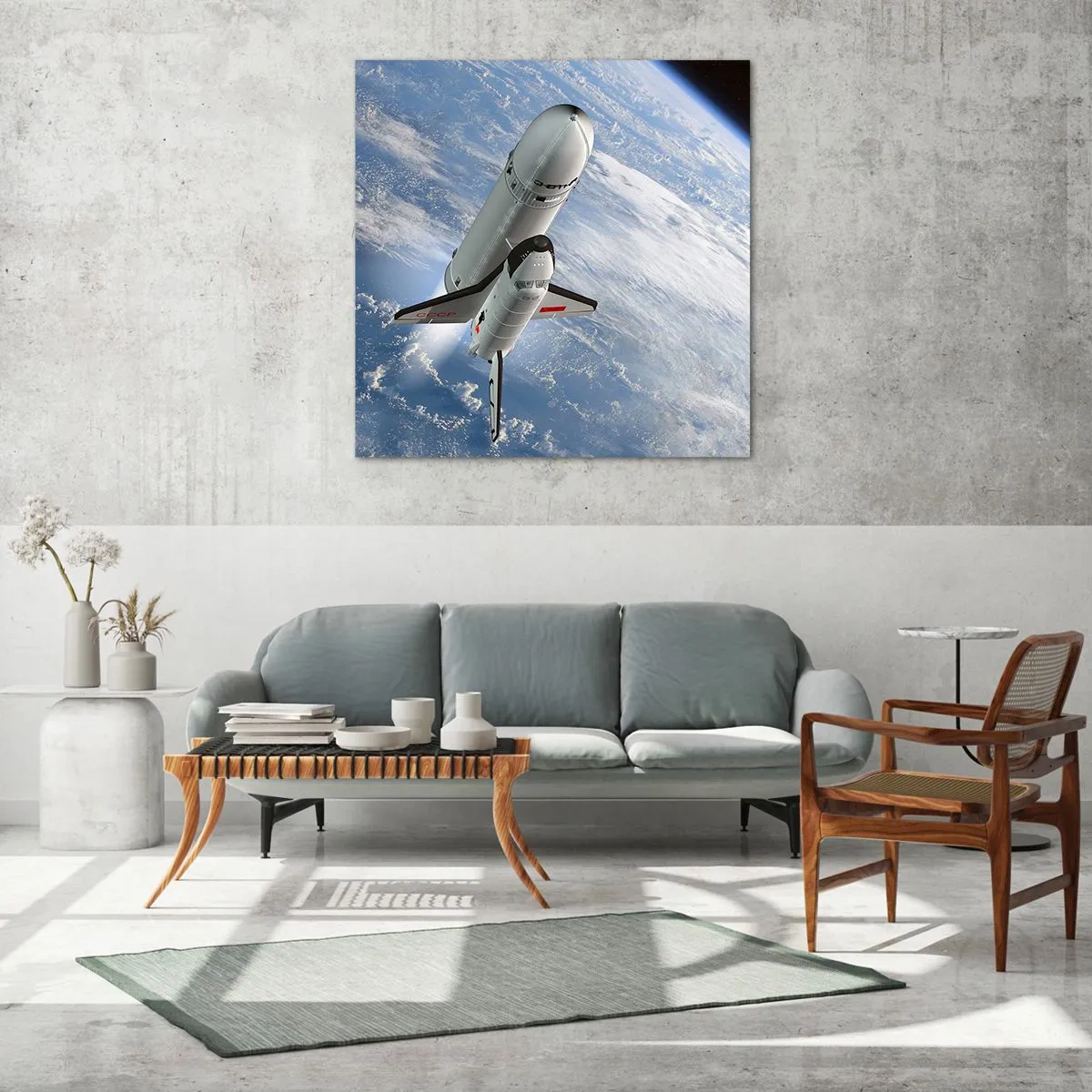 Impression sur verre - Image sur verre - Ascension cosmique - 50x50 cm