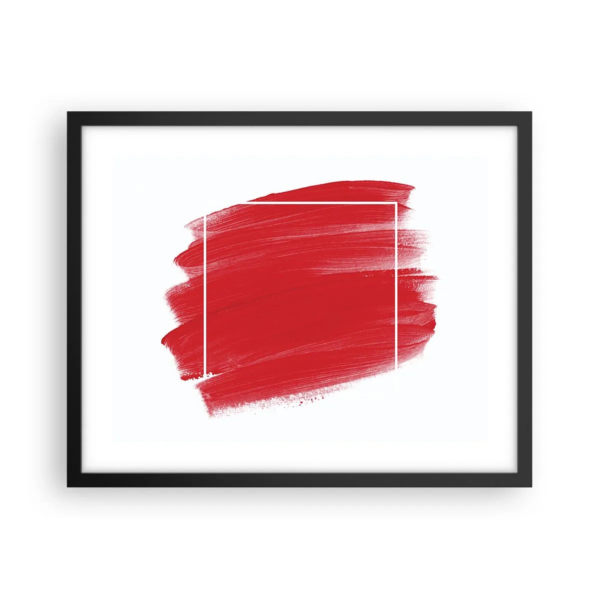 Affiche dans un cadre noir - Poster - En dehors du cadre - 50x40 cm