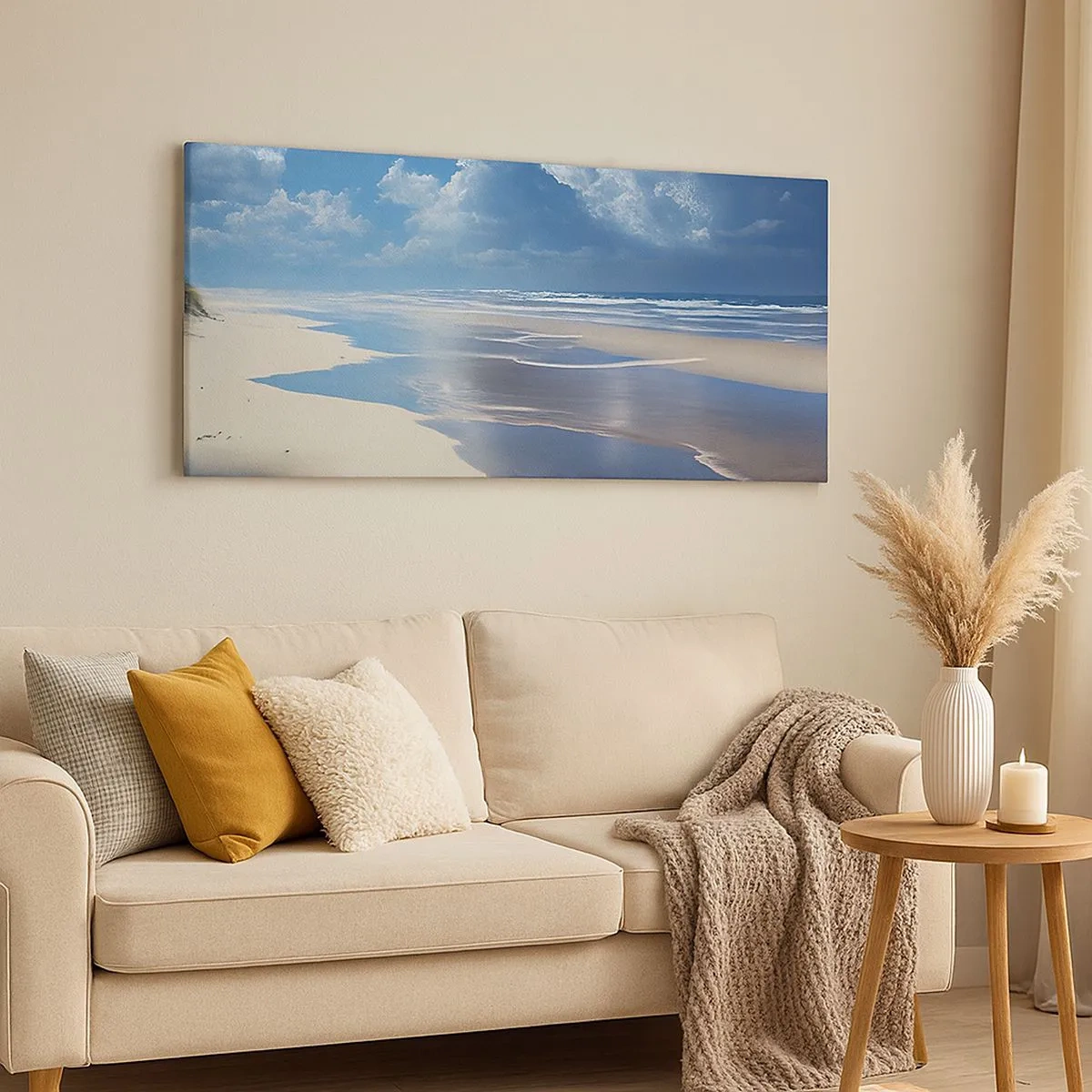 Impression sur toile - Image sur toile - Des vacances paradisiaques - 100x40 cm