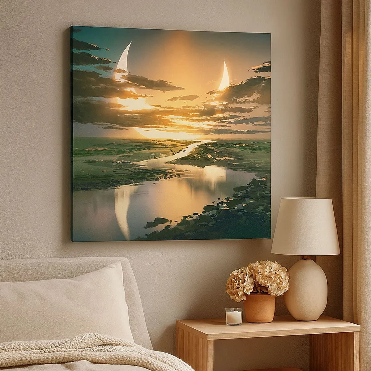 Impression sur toile - Image sur toile - Quelque part dans une galaxie lointaine, très lointaine - 30x30 cm