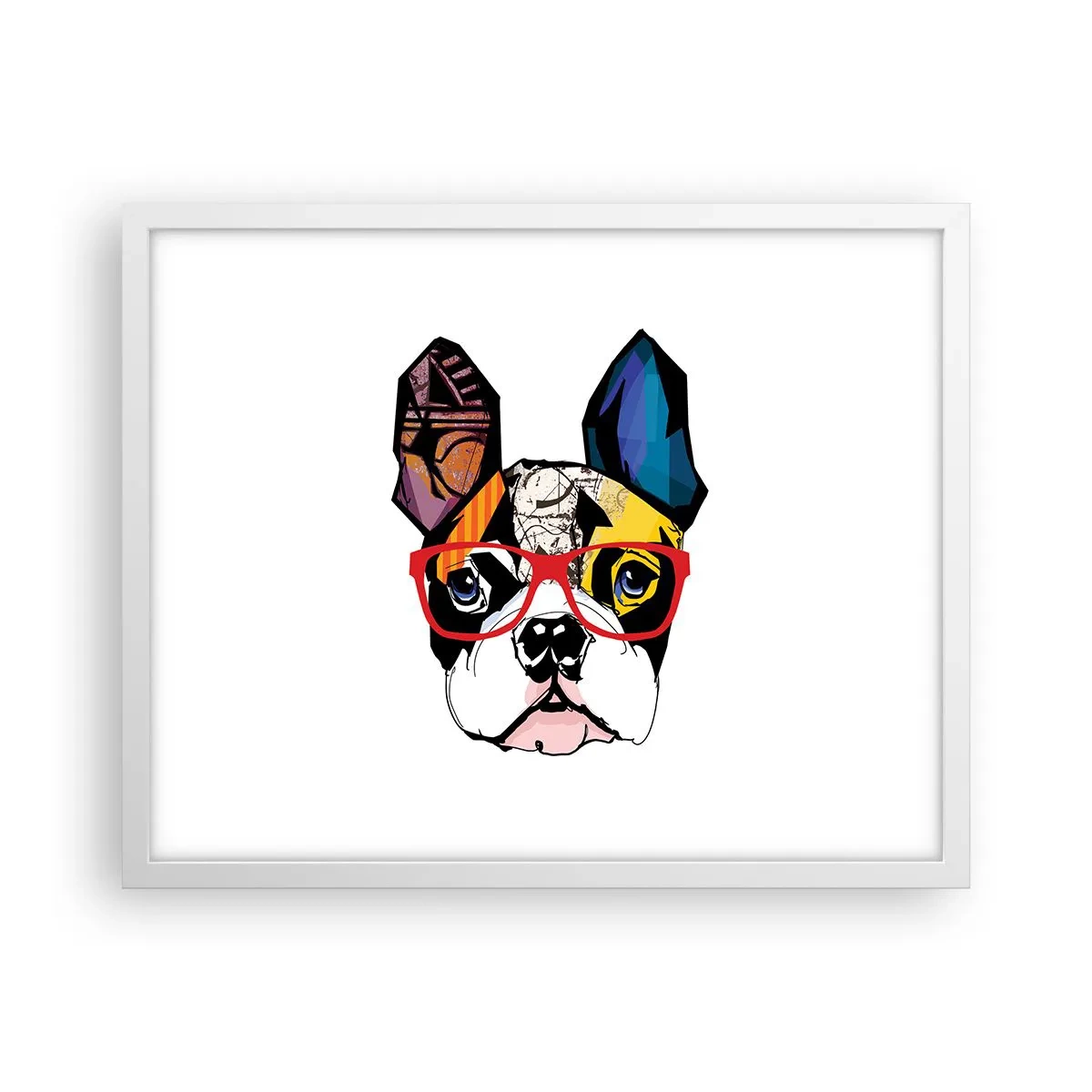 Affiche dans un cadre blanc - Poster - Intellectuel - 50x40 cm