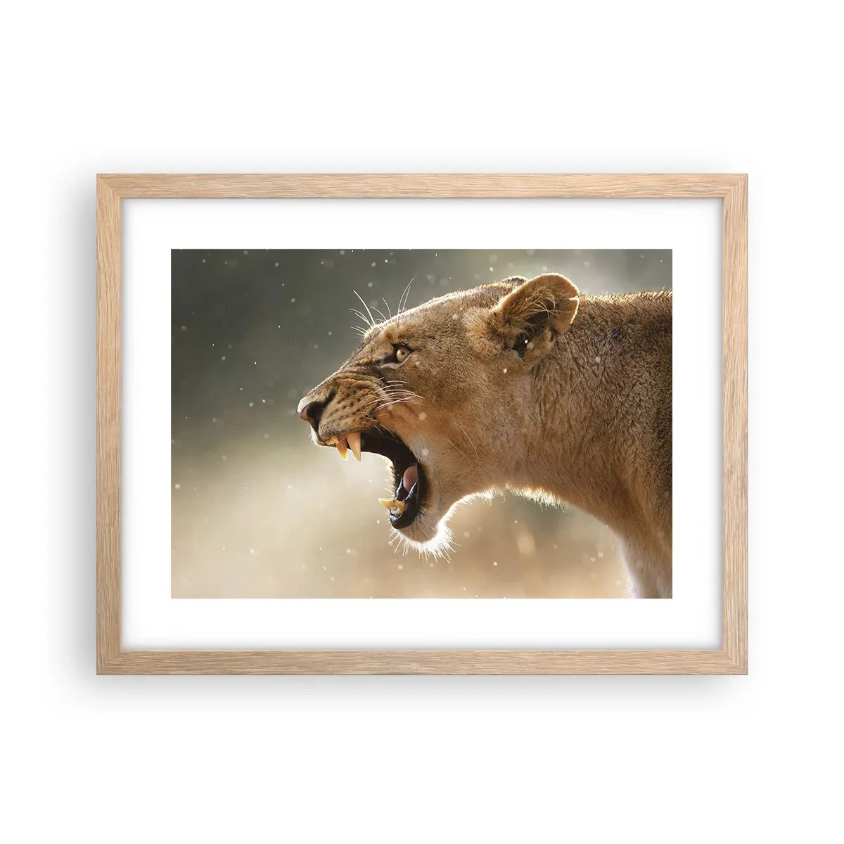 Affiche dans un chêne clair - Poster - Essayez de ne pas écouter - 40x30 cm