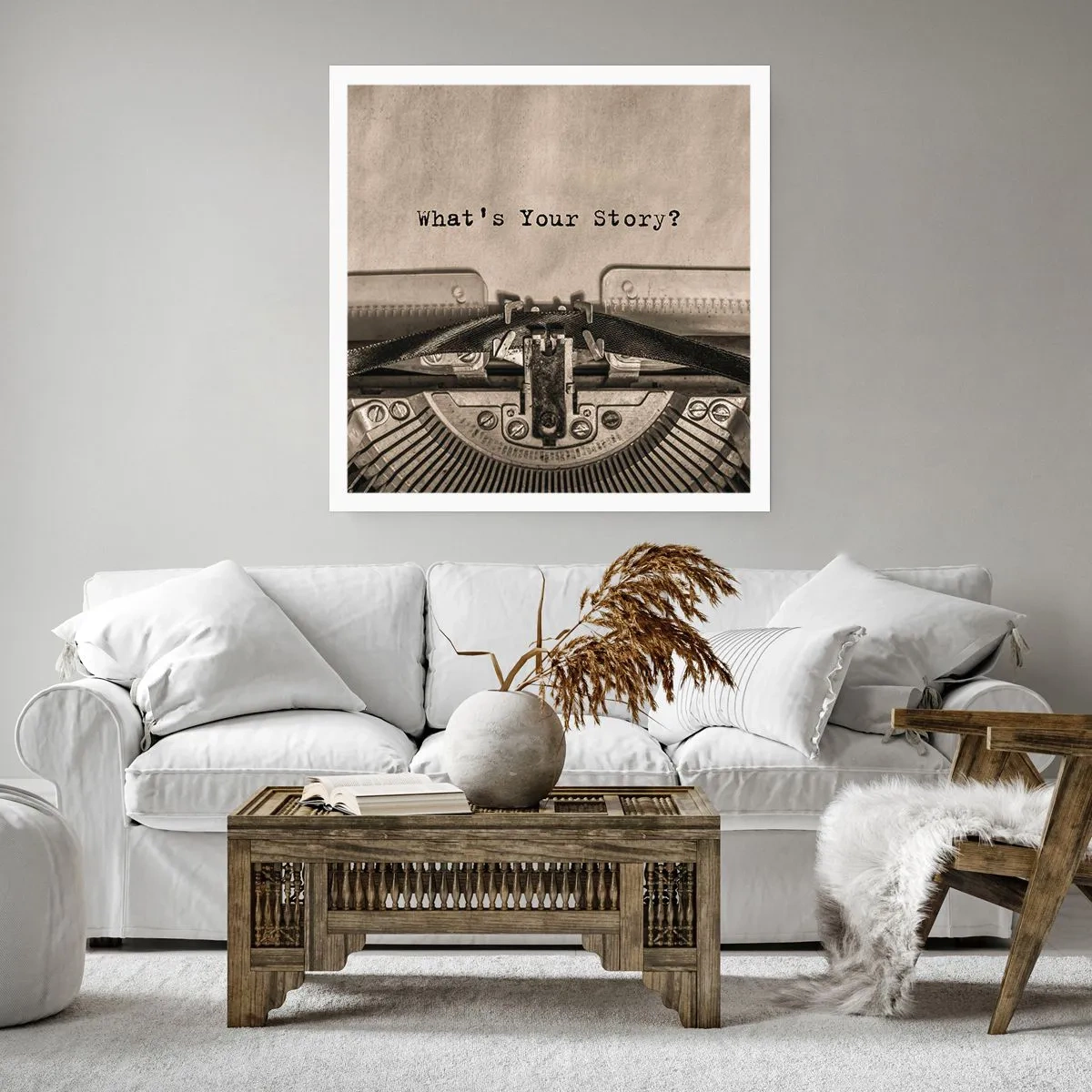 Affiche - Poster - Réponds-moi - 60x60 cm