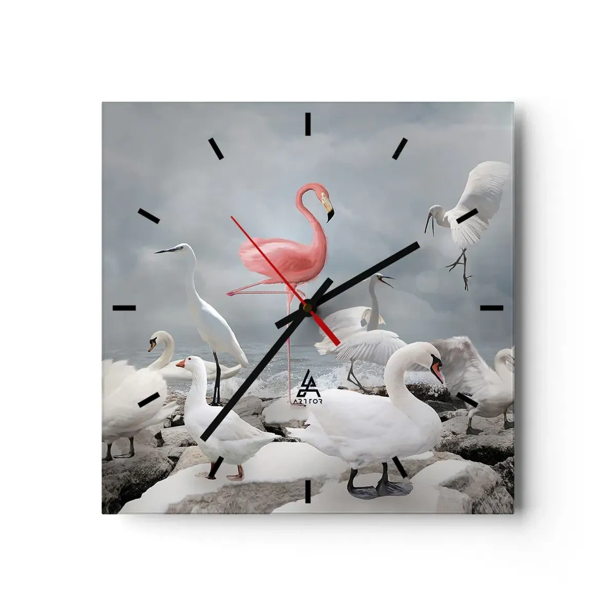 Horloge murale - Pendule murale - Comment suis-je arrivé là? - 40x40 cm